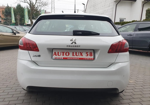 Peugeot 308 cena 37900 przebieg: 173299, rok produkcji 2019 z Warszawa małe 436